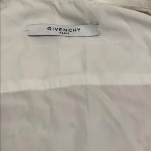 Men’s white collar button down givenchy shirt
